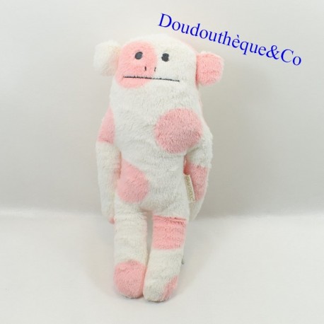 Plüschaffe CRAFTHOLIC rosa und weiße Kreise 36 cm Plüschaffe CRAFTHOLIC rosa und weiße Kreise 36 cm