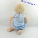 Muñeca de peluche IKEA Lekkamrat niño rubio traje azul 43 cm