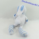 Felpa de conejo TAPE A L'OEIL TAO espiral escarapela y bufanda azul y blanca 38 cm