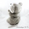 Peluche topo TEDDY bear ratto grigio bianco 32 cm
