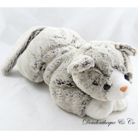 Peluche chat BEBE RÊVE Casino gris