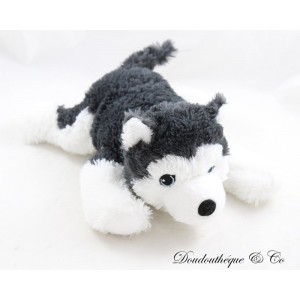 Plüschhund Husky IKEA Livlig grau weiß Welpe Sibirisch 26 cm