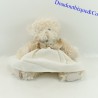 Peluche orsetto BUKOWSKI abito cucciolo di orso in lino e beige 20 cm