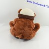 Oso de peluche FIZZY Teddynours gorra marrón y manga beige 37 cm