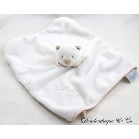 Flacher Kuscheltierbär NOUKIE'S Onkel Nouky weiß pink 28 cm Flacher Kuscheltierbär NOUKIE'S Onkel Nouky weiß pink 28 cm