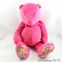 Plush bear SPRING Augusta bay pink floral fabric 46 cm