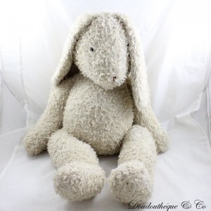 Conejo de peluche XXL MOULIN ROTY Albahaca y Lola beige 60 cm