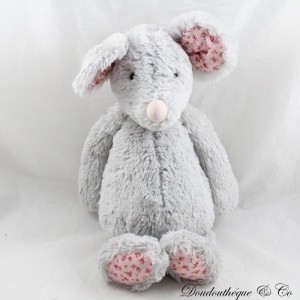 Plush mouse JELLYCAT Blossom gray pink flowered 30 cm