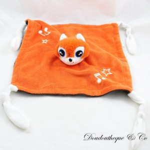Fox flat cuddly toy WHITE SQUARE Orange white square