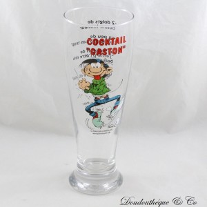 Large cocktail glass Gaston Lagaffe AVENUE OF THE STARS Franquin Marsu beer glass 23 cm