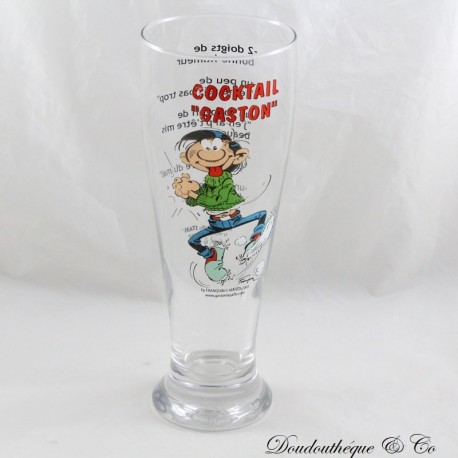 Großes Cocktailglas Gaston Lagaffe AVENUE OF THE STARS Franquin Marsu Bierglas 23 cm Großes Cocktailglas Gaston Lagaffe AVENUE OF THE STARS Franquin Marsu Bierglas 23 cm