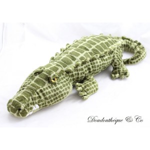 Plüsch-Alligator IKEA Klappar Krokodil grüne Augen gelb 56 cm