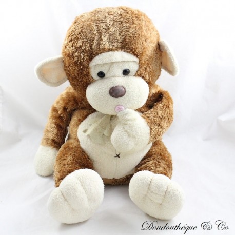 Plush monkey BEAR STORY Savannah kiss magnetic mouth 40 cm