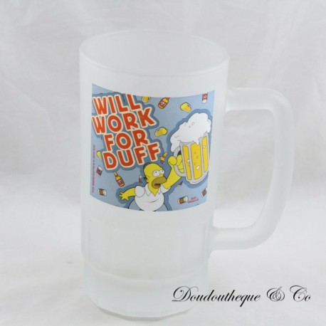 Chope à bière Homer SIMPSONS Wird für Duff arbeiten Chope à bière Homer SIMPSONS Wird für Duff arbeiten