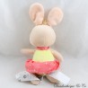 Plush rabbit SERGEANT MAJOR Princess dress pink polka dots white yellow 27 cm