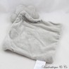 Doudou flat cloud VERTBAUDET gray white pea handkerchief 27 cm