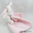 Doudou Taschentuch Kaninchen MAISONS DU MONDE weiß rosa Taschentuch Knoten 34 cm