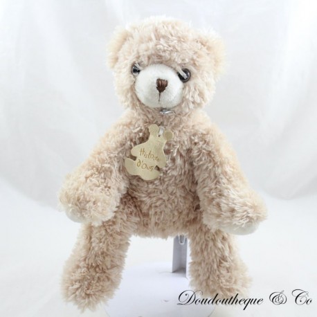 Peluche orso BEIGE capelli lunghi