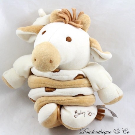 Musical plush giraffe ANNA CLUB PLUSH baby Sam brown beige 20 cm