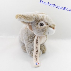 Conejo de peluche RODADOU RODA bufanda el recuerdo de peluche Hautes Alpes 18 cm
