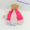 Doudou demoiselle fée DOUDOU ET COMPAGNIE castaño rosa y púrpura 17cm