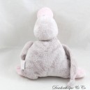 Plush bird duck J-LINE gray pink heart white embroidered 20 cm