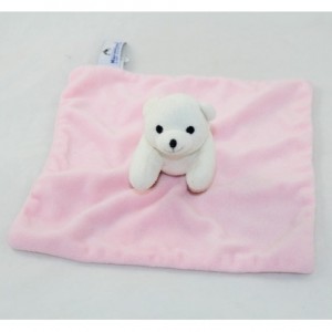 Flat bear cuddly toy MARINELAND pink square 22 cm