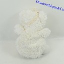 Oso de peluche MATHILDE M Toudoux Pomponette blanco 15 cm