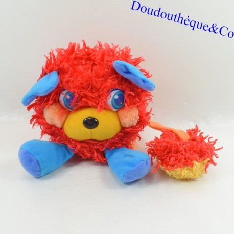 Plush Popples THOSE CHARACTERS blue orange curly 2007 15 cm