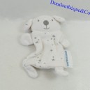 Mini perro de peluche VERTBAUDET estrellas blanco plata 12 cm
