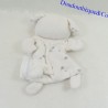 Mini cuddly toy dog VERTBAUDET stars white silver 12 cm