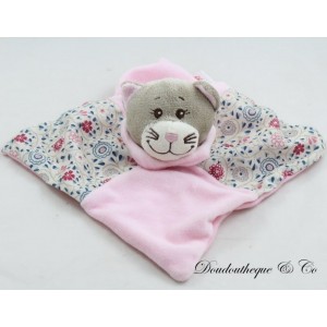 Flat cuddly toy cat BENGY pink gray