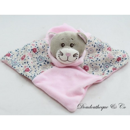 Flaches Kuscheltier Katze BENGY pink grau