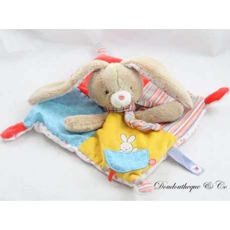 Flaches Hasen-Kuscheltier SIMBA TOYS Tasche auf der Vorderseite Flaches Hasen-Kuscheltier SIMBA TOYS Tasche auf der Vorderseite