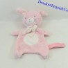 Piatto coniglio peluche TEX BABY sciarpa rosa piselli rosa 28 cm