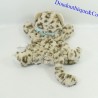 Doudou marionnette Cookie le léopard KALOO Les Amis bandanas bleu 25 cm