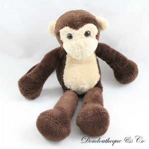 Small plush monkey CMP brown beige