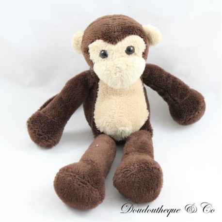 Small plush monkey CMP brown beige