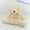 Peluche range pyjama chien ETAM bouillotte beige poils long 35 cm