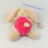 Conejo Doudou BABY NAT' Estrella beige rosa luminiscente BN794 19 cm
