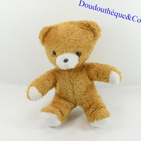 Peluche ours BOULGOM vintage marron clair 27 cm