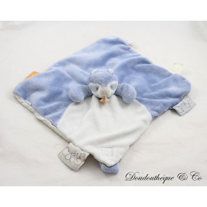 Mapache de peluche plano William NOUKIE'S tidou William y Henry corbata blanca azul