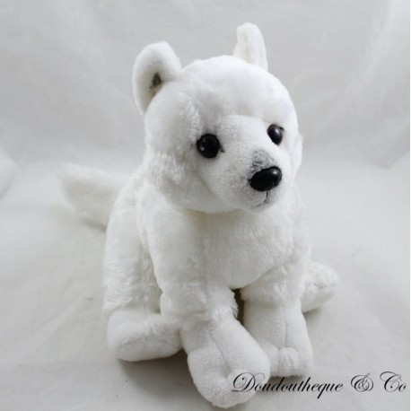 Soft white wolf plush CREATIONS DANI