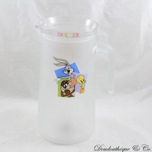 Pitcher Looney Tunes WARNER BROS decanter Briliant 2001 Bugs Bunny Taz and Titi water pot 21 cm