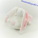 Doudou mouchoir lapin BABY NAT' layette rose BN0110 15 cm