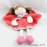 Doudou plat Melle Raspberry Puppe DOUDOU ET COMPAGNIE Les Demoiselles DC2941