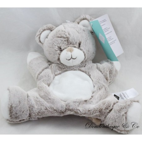 Doudou puppet bear TEX BABY gray