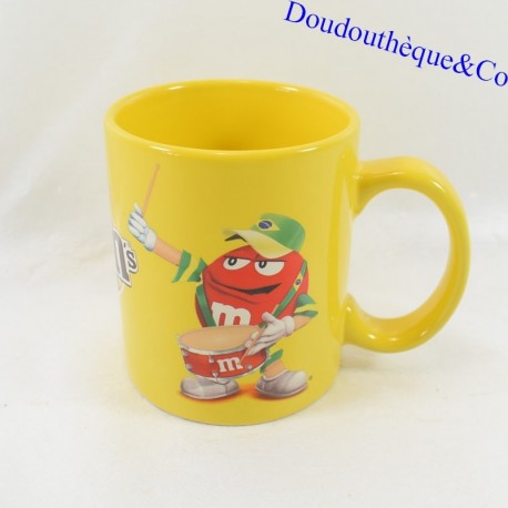 M&M's Becher Rot Trommel Becher Gelb Keramik 10 cm M&M's Becher Rot Trommel Becher Gelb Keramik 10 cm