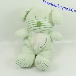 Peluche cane KIMBALOO verde bianco bambino KMB 23 cm