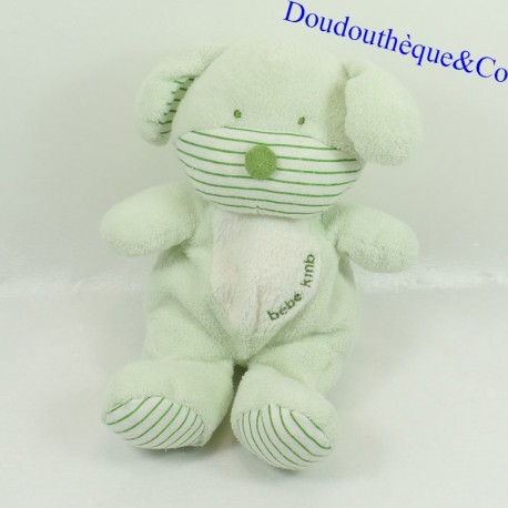 Plush dog KIMBALOO green white baby KMB 23 cm